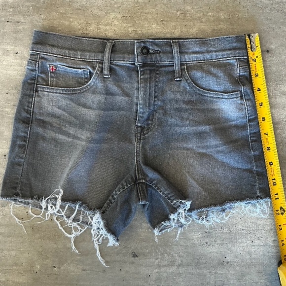 Hudson Gracie Cutoff Denim Shorts In Dystopia Grey Women’s Size 26 - Picture 5 of 8